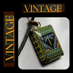 Dragonfly Artisan Motif Necklace on Adj Nylon